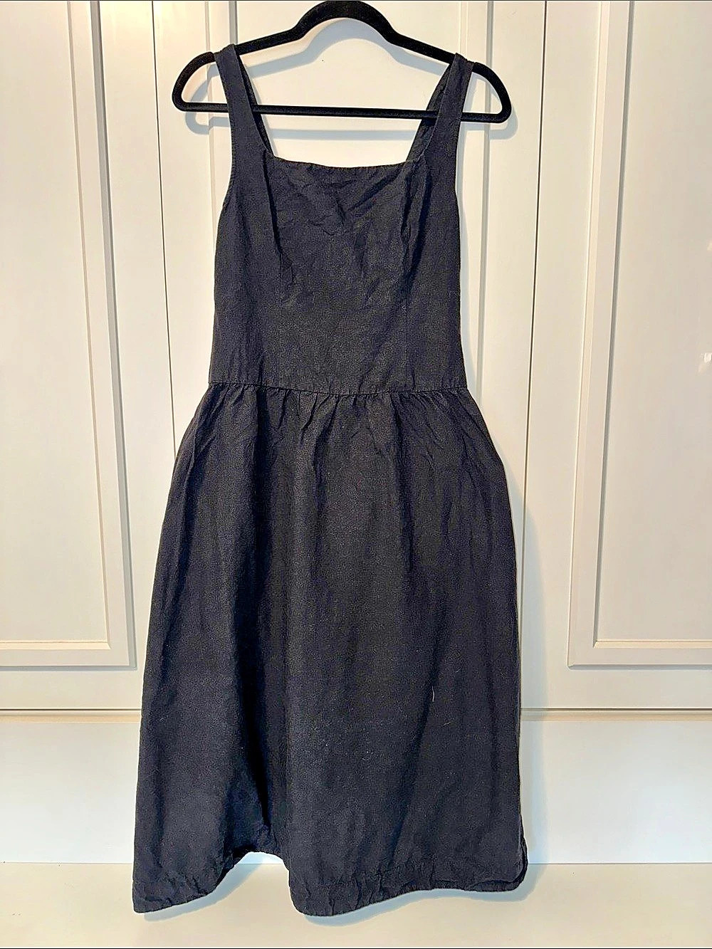 ALIGNE Rosia drop waist linen dress Size 6 Like New